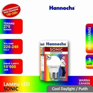 Lampu / Bohlam LED Hannochs SONIC 3 Watt