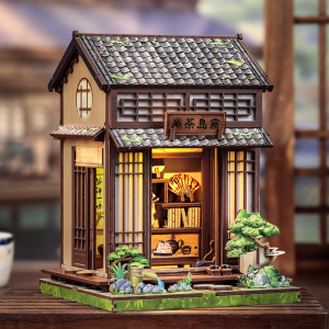 DIY 3D Wooden Puzzle Kirishima Cha-an Learning by Doing Self Assembly Educational Craft CWGC219