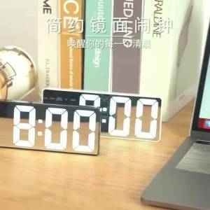 Smart LED Clock Bedside Digital Alarm Clocks Desktop Table Electronic Desk Watch Snooze Funtion USB Wake Up Alarm ClockFast shipping