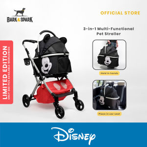 Disney Limited Edition Mickey 3-in-1 Pet Stroller for Dogs and Cats Fully Foldable