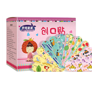 120pcs Cute Cartoon Medical Patch Waterproof Wound Adhesive Bandages Dustproof Breathable First Band Aid Adhesive for Kids