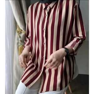 KEMEJA SALUR wanita dewasa/remaja model silang belakang korean style terbaru kekinian