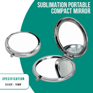 PrintYourStyle Sublimation Printable Portable Compact Mirror Circle for Custom Giveaways