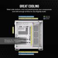Corsair 6500X Mid-Tower Dual Chamber E-ATX PC Case - Black/White. 