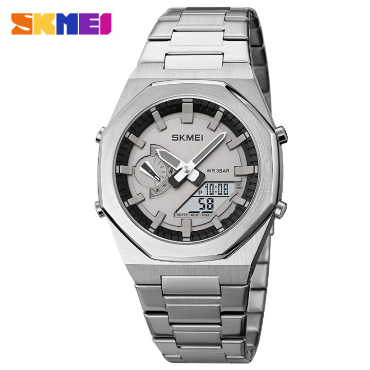 SKMEI New Fashion Casual Digital Watch DST EL Light Alarm Watches