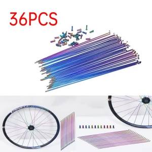 2026 TANKE 36pcs Bicycle Spokes Wire With Nipples 304Stainless Steel High Strength Bike Spoke For 26/27.5/29 Inch Wheel MTB Road Bike