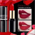 Kajiali [2-3 Days Delivery]2025 Shuzili Round Tube Lipstick Matte Waterproof Moisturizing Non-stick Cup Non-drying High Pigment Qi Field Red Liptint 12colors. 