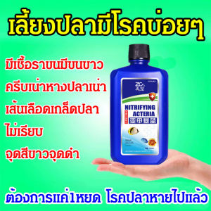 น้ำยาเมทิลีนบลูดูแลน้ำในตู้ปลา น้ำยาปรับสภาพน้ำตู้ปลาทอง แบบเข้มข้น จุลินทรีบ่อปลา