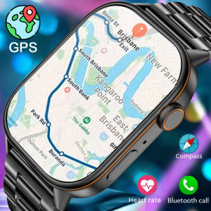 New For Huawei Xiaomi Military GPS Smart Watch Men Flashlight Compass Waterproof Outdoor Sport Tracker Bluetooth Call Smartwatch