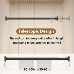 Scalable non drilling clothes drying pole/shower curtain pole/curtain pole aisle door curtain wardrobe partition pole