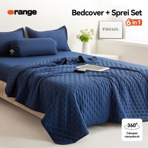 BEDCOVER SET SPREI Adem & Lembut - Full Set Selimut + Sprei + Sarung Bantal/Guling [120/160/180x200]