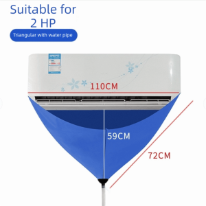 LUXEMO Leak-proof Air Conditioner Clean Cover Thickened PVC Waterproof Aircon Cleaning Bag Durable Drain Air Conditioner Cleaning Kit Home Use