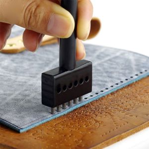DUDAN Convinent 2/4/6 Hole DIY Stitched Drilling Leather Leather Craft 5mm Spacing Punching Tool