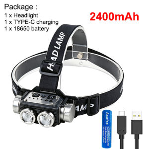 ASAFEE T170 Smart Motion Sensor LED Headlamp 800LM Dual LED White&Red Light Mode Memory Rechargeable Headlamp for Hiking