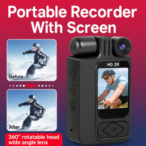 Portable Recorder with Screen 4K HD Sports Mini Camera Clip-on Infrared Night Vision Action Camcorder 便携式摄像机