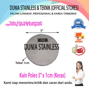Kain Poles 5inci x 1cm stainless steel tangga pagar alat teknik