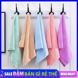 Khăn mặt lông cừu hàn quốc siêu mềm mịn cao cấp 30x50cm sợi lông nhẹ nhưng dày có tác dụng giữ nhiệt cực tốt nhanh khô không xù lông - Khăn Mặt Hàn Quốc Khăn Tắm Khăn Lau