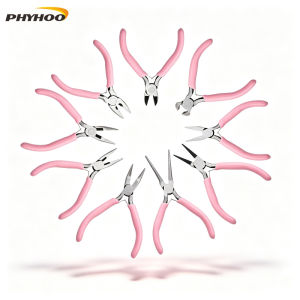 PHYHOO 9Pcs Jewelry Pliers Set Multi-Type Mini Pliers for Wire Wrapping Beading Handmade Jewellery Making Tools