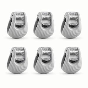BLACKON 6pcs Thiết kế chống trượt Kẹp giữ dây câu cá Các Chế Độ Điều Chỉnh Chống sốc Giá đỡ cần câu cá Đã nâng cấp Chống gỉ sét Dụng cụ cố định cần câu Phụ Kiện Câu Cá