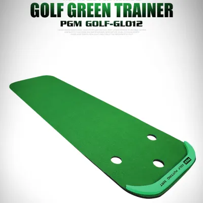 PGM Golf Indoor Putting Green Mat Practice Golf Matting Green Large Grass Carpet Height/10mm Thick/3cm Portable GL012