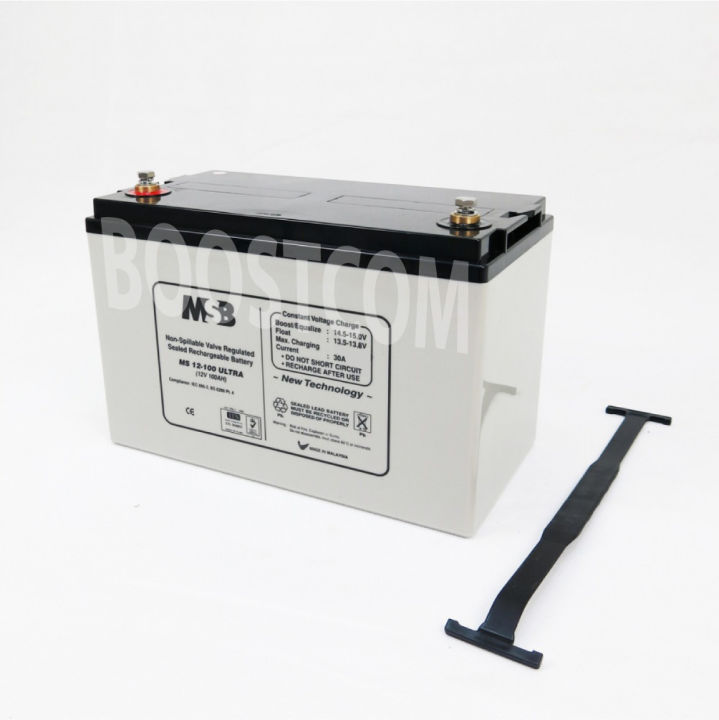 MSB 12V 100 Ah 100Ah Sealed Lead Acid Battery Bateri Suitable for Solar ...