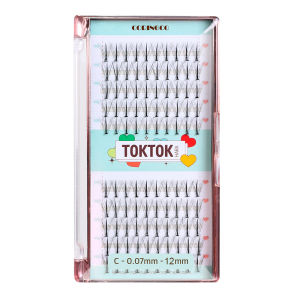 CORINGCO W type False Eyelashes / Eyelash Extension Kit / Individual Eyelashes / Partial False Eyelashes / Eye Lashes Extension Eyelash Glue +Eyelash Tweezers (W 0.07mm- 101112mm