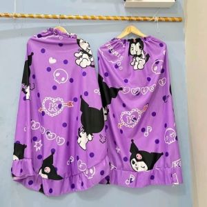 Mukena Anak Perempuan Rukuh Telekung Anak Karakter BT21 LOL Little Pony Unicorn Hello Kitty Umur 1-.8 thun