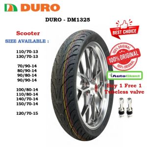 TYRES DURO DM1325 110/70-13 130/70-13 70/90-14 80/90-14 90/80-14 90/90-14 100/80-14 110/80-14 140/70-14 TUBELESS