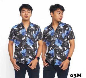 PROMO BAJU KEMEJA SURFING PRIA LENGAN PENDEK