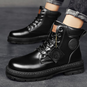 【100% High Quality】 Raya dr Martens classic boots Martin boots Martin shoes outdoor high help Martin boots mens army ankle boot motorcycle boots mens leather shoes GWEK