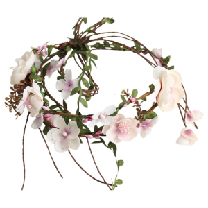 Lightweight Fabric Floral Headbands Decorated With Realistic Leaves Hair Ornament For Bridal Parties And Special Event