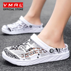 VMAL Dép Mùa Hè Cho Nam Giới Dép Dép Giản Dị Dép Đi Trong Nhà Nhanh Chóng Khô Lỗ Guốc Vài Giày Vườn Bãi Biển Dép Kích Thước Lớn 38-49