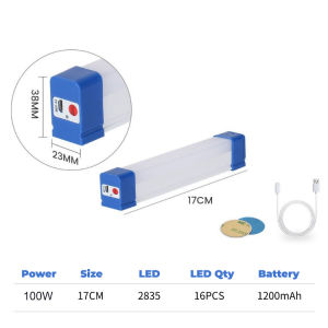 17CM-72CM LED Light Tube Portable USB Rechargeable Emergency Light Camping Lamp Outdoor Lighting 100W 200W 300W 500W