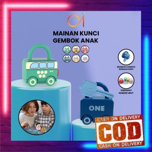 AI-M318 Key Lock Car Kids Import / Mainan Puzzle Key Set Anak Mainan Kunci Gembok Motif Transportasi / Mainan Edukasi Anak Puzzle Matching Lock