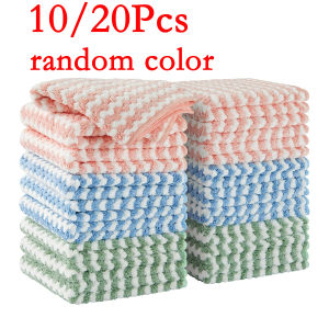10/20Pcs Microfiber Cleaning Cloth Kitchen Towels for Dish Drying Washing Absorbent Streak Free Lint Free Rags for Cleaning Reusable and Washable Towels