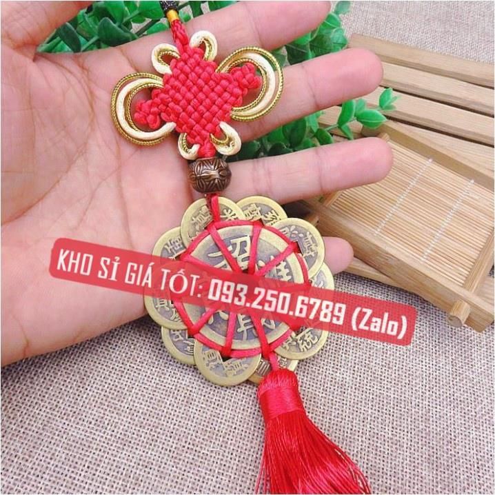 Dây Đồng Xu Hoa Mai 10 Cánh Thập Toàn Phong Thuỷ Եài lộc May Mắn ...