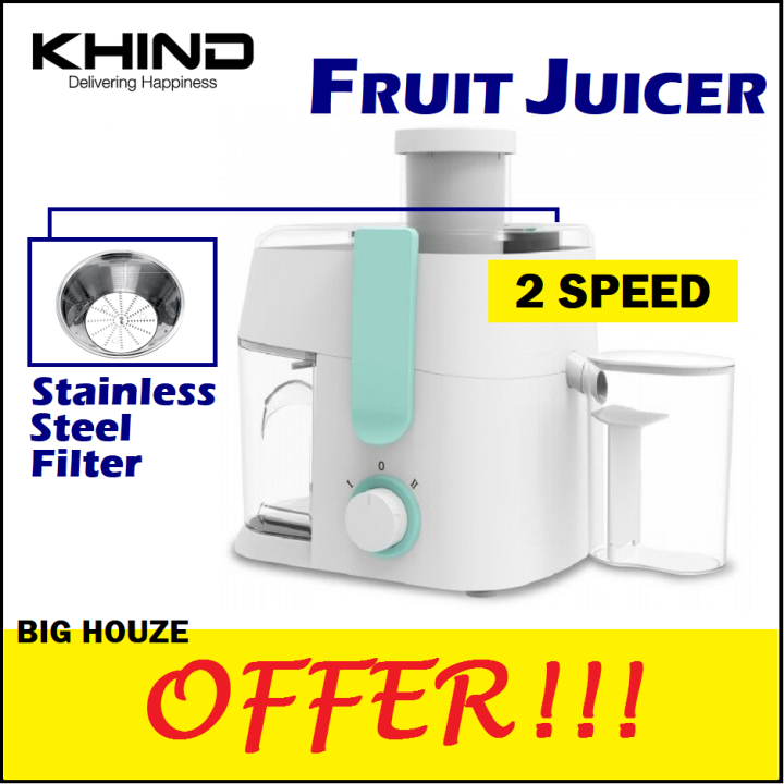 Khind JE300 Fruit Juicer Electric Juice Extractor 300W Lazada