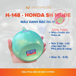 Sơn xe máy HYPER SH Mode màu xanh bạc hà 1K (Code H-148L H-148P)