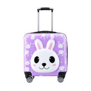 18 Inch Childrens Carry-on Mini Cabin Travel Suitcases With Wheels Code Lock Kids Trolley Rolling Luggage Bag Check-in Case For Girl Free Shipping