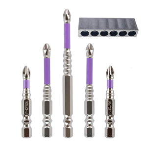 6Pcs/set K5 Magnetic Batch Head Crossing Screwdriver Hardness Impact For Electric Screwdriver Hand Drill