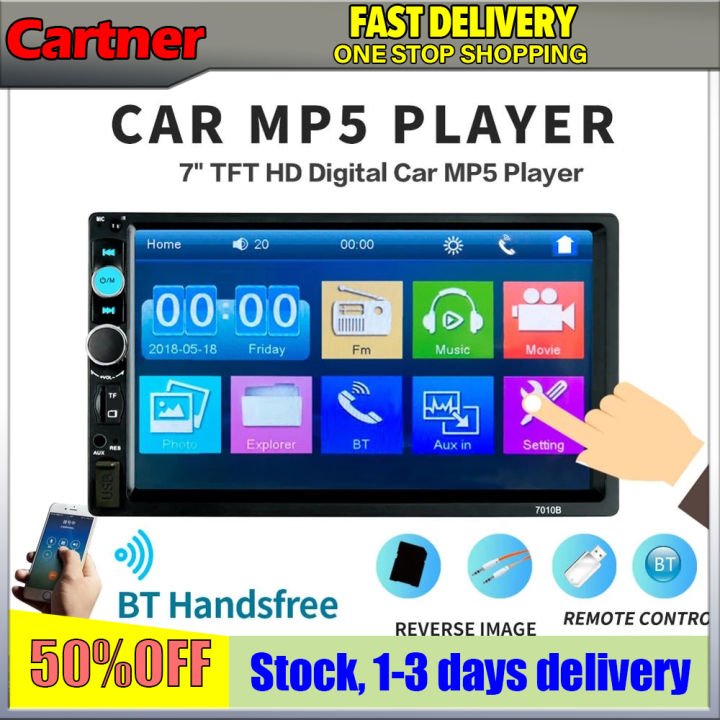 7010b 7 Hd Double 2 Din Touch Car Mp5 Player Bluetooth Car Stereo