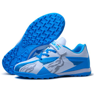 Boys Soccer Shoes TF Spikes 6 Years Old Kids Sneakers Durable Comfy New Fashion Style 29-39 Velcro Cool Girls Non-slip Teenagers Sports Footwear Kindergarten Primary School Students Professional Training Children Football Boots