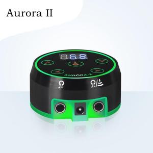 มืออาชีพสักแหล่งจ่ายไฟ Aurora 2 หน้าจอสัมผัสการอัพเกรดดิจิตอลจอแอลซีดีใหม่มินิ LED สัมผัสบอร์ดสักแหล่งจ่ายไฟม้วนและหมุนปากกาเครื่องอะแดปเตอร์