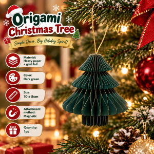 Origami Christmas Tree Christmas Decorations Mini Honeycomb Tree Christmas ornaments Home Decor Holiday Party