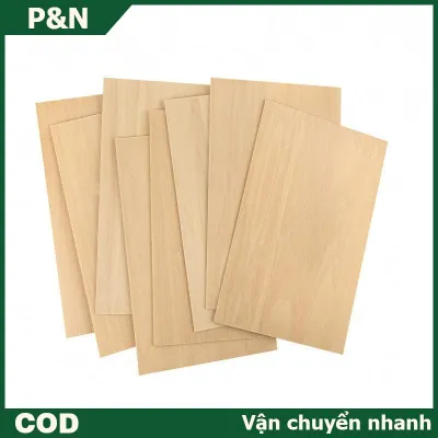 P&N 10 tấm Gỗ Basswood 15x10cm-tấm gỗ chưa hoàn thiện mỏng 2mm để làm thủ công & mô hình làm dăm gỗ trang trí