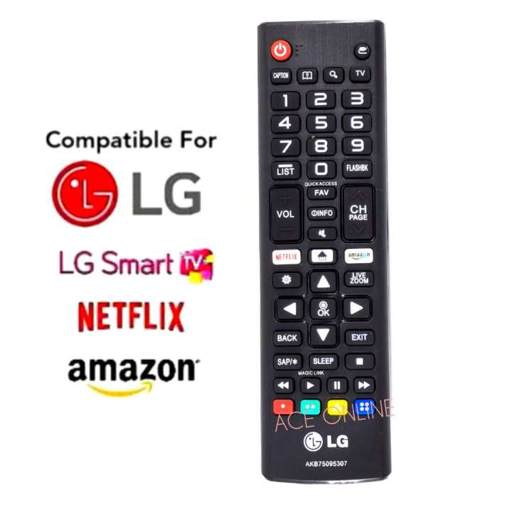 LG LED/LCD TV/ SMART TV Remote Control Replacement (AKB75095307) | Lazada