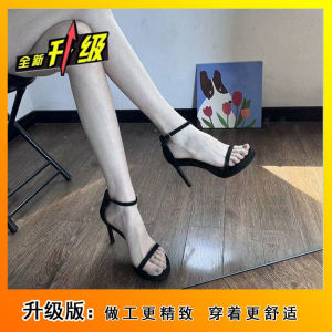 [Free Shipping] Silver Platform High Heels With A Single-Strap Design Featuring A Thin Heel For A 2026 Summer Fashion Show Ultra-High-Heeled Sandals For Women