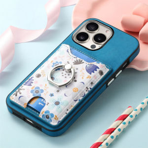 Luxury Wallet Case for Samsung Galaxy A05 A05s A15 A25 A35 A55 A04e A13 A04s A14 A34 A54 A03 A23 A12 A52 A52s A72 A53 A73 5G Matte Leather Casing Card Holders Ring Stand Cover