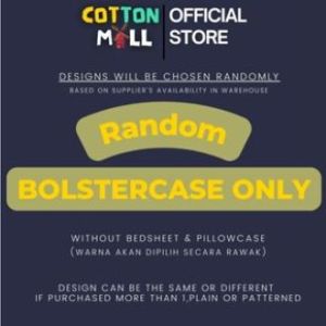 #BBP1 Plain Series Cotton Bolstercase Srung Bantal Peluk Kain Lembut
