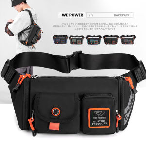 Men Waist Pack Bag Waterproof Oxford Multi-Capacity Pouch Purse Crossbody Messenger Chest Bag Fashion Hip Belt Fanny Pack
